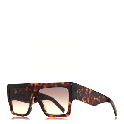 Celine Acetate Rectangular Sunglasses CL400921 Dark Havana 1 of 7