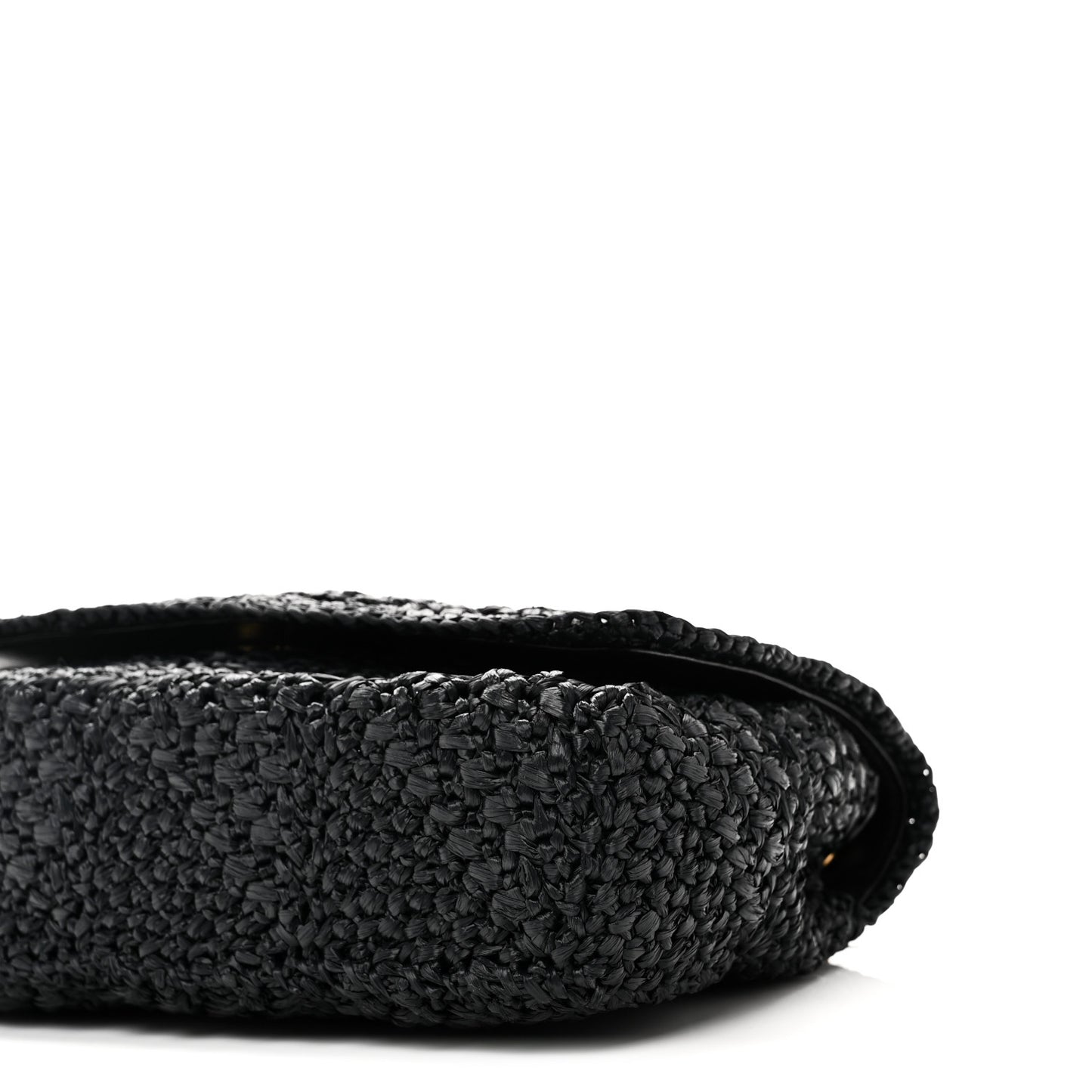 Raffia Monogram Medium Jamie Black
