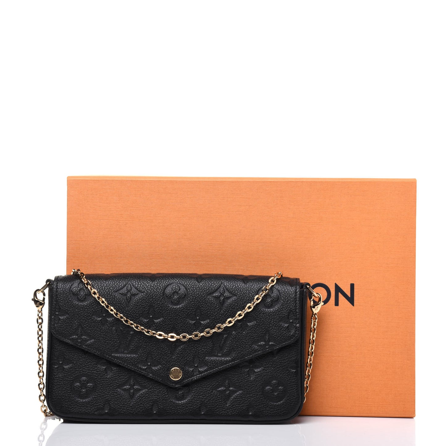 Empreinte Pochette Felicie Chain Wallet Black