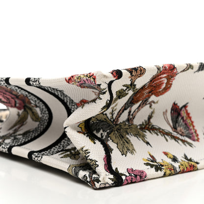 Christian Dior Canvas Embroidered Small Jardin Botanique Book Tote Multicolor Multicolor 9 of 10