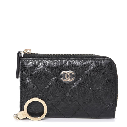 Chanel Caviar Quilted Key Holder Case Black 1 of 7
