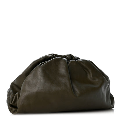 Bottega Veneta Smooth Butter Calf The Pouch Oversized Clutch Mud 3 of 9