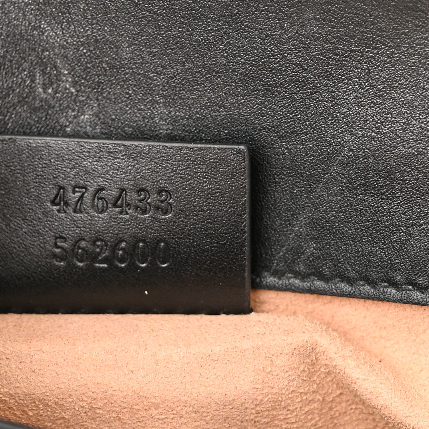 Gucci Calfskin Matelasse Super Mini GG Marmont Shoulder Bag Black 7 of 15