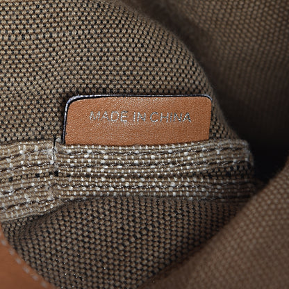 Burberry Canvas Mega Check Medium Ashby Hobo Saddle Brown 7 of 19