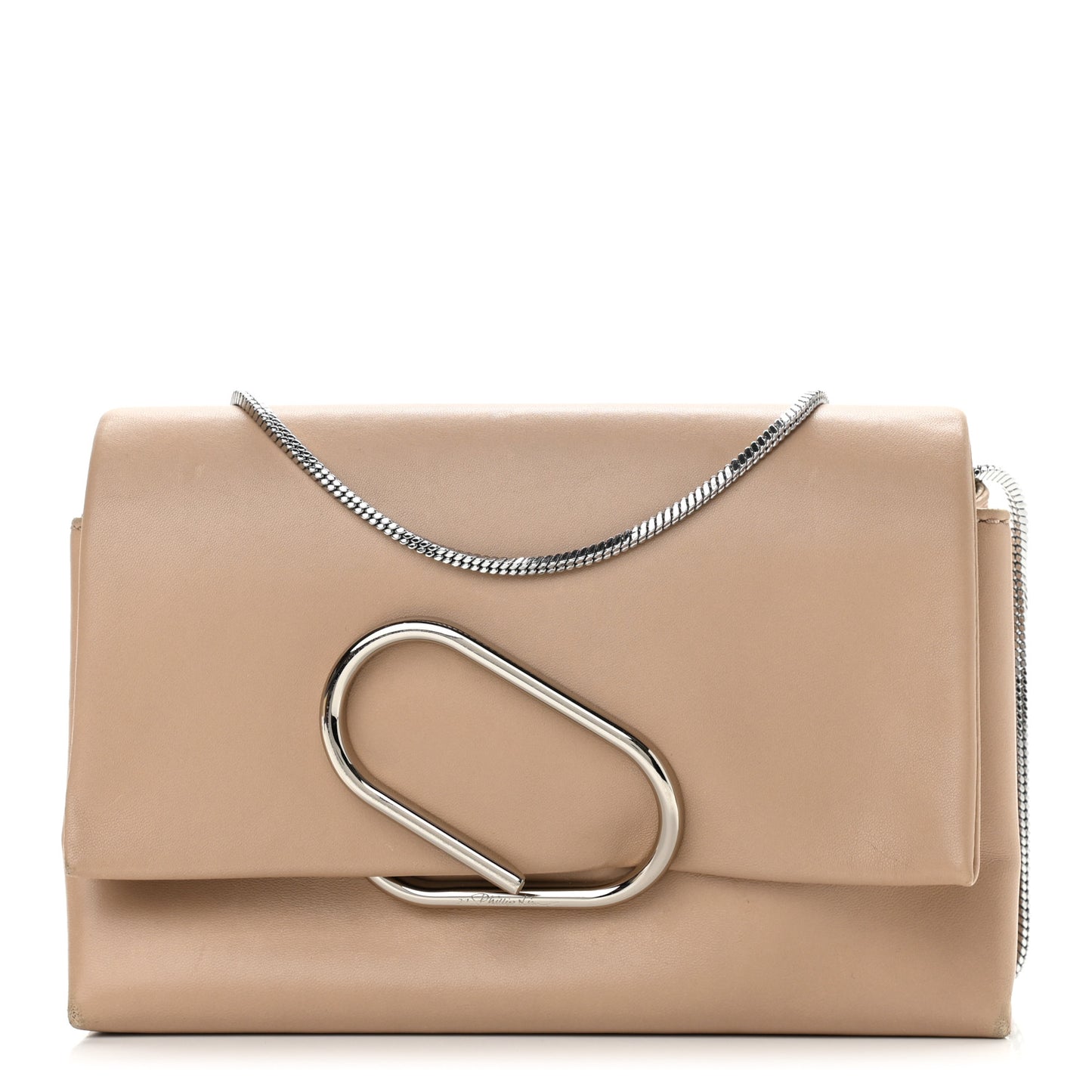 Calfskin Alix Soft Flap Clutch Fawn