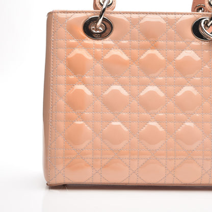 Christian Dior Patent Cannage Medium Lady Dior Light Pink 14 of 14