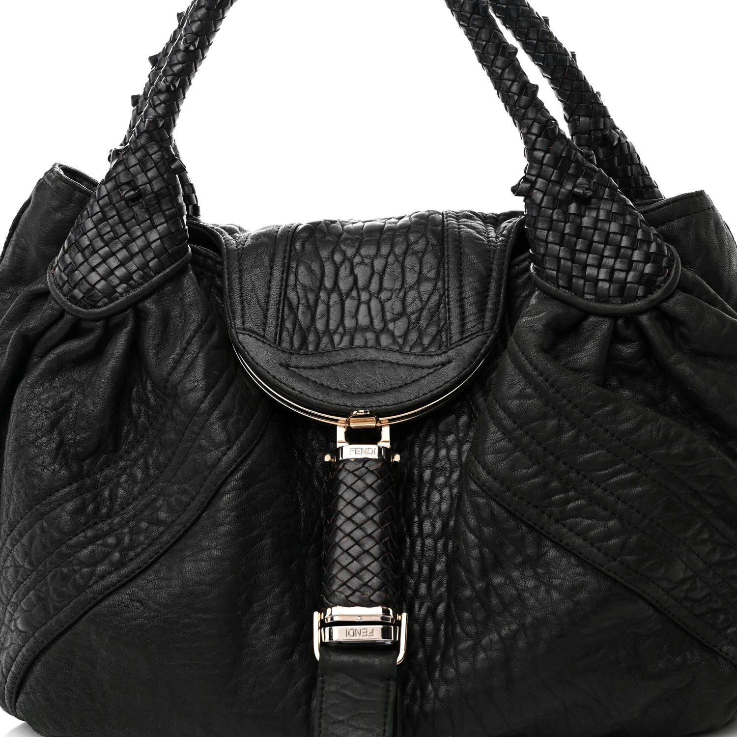 Fendi Nappa Nuvolata Spy Black 10 of 19
