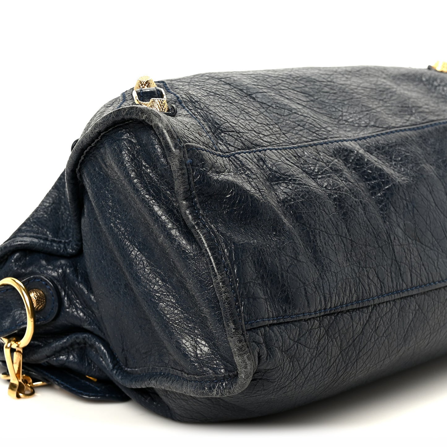 Agneau Giant 12 Gold Hardware City Bleu Obscur