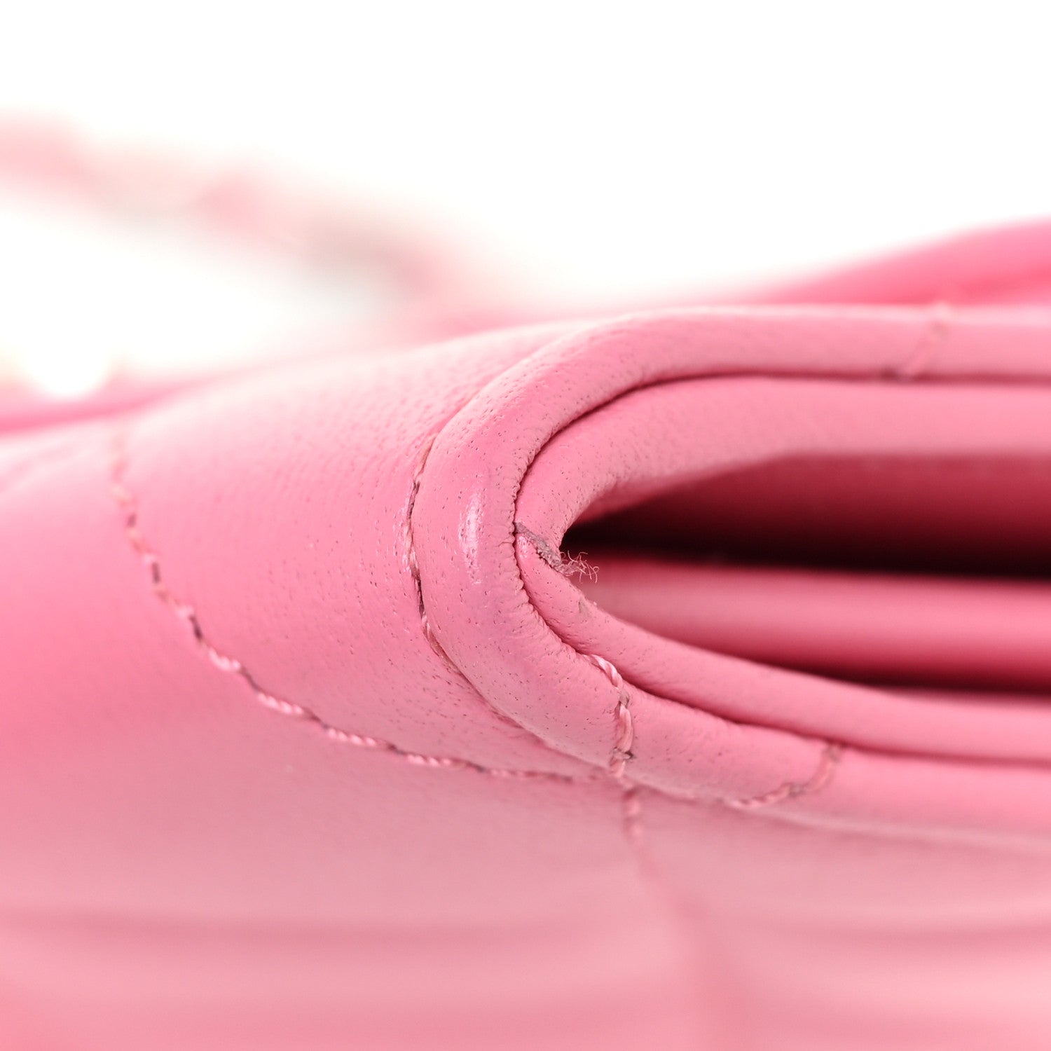 Chanel Lambskin Quilted Flap Card Holder On Chain Pink 11 of 12