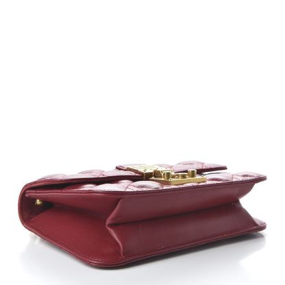 Christian Dior Lambskin Cannage Small Dioraddict Flap Bag Red 4 of 9