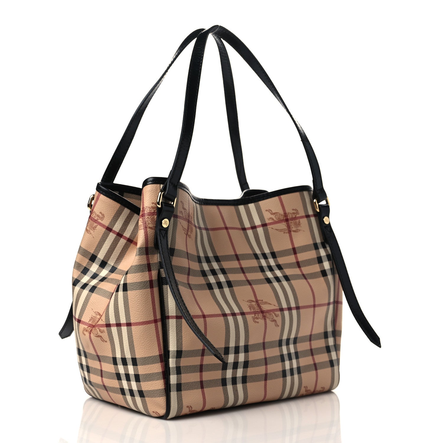 Burberry Haymarket Check Small Canterbury Tote Black 3 of 6