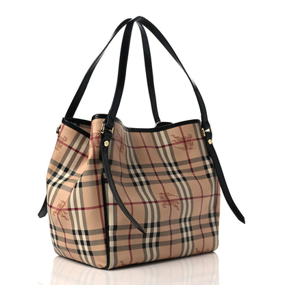 Burberry Haymarket Check Small Canterbury Tote Black 3 of 6