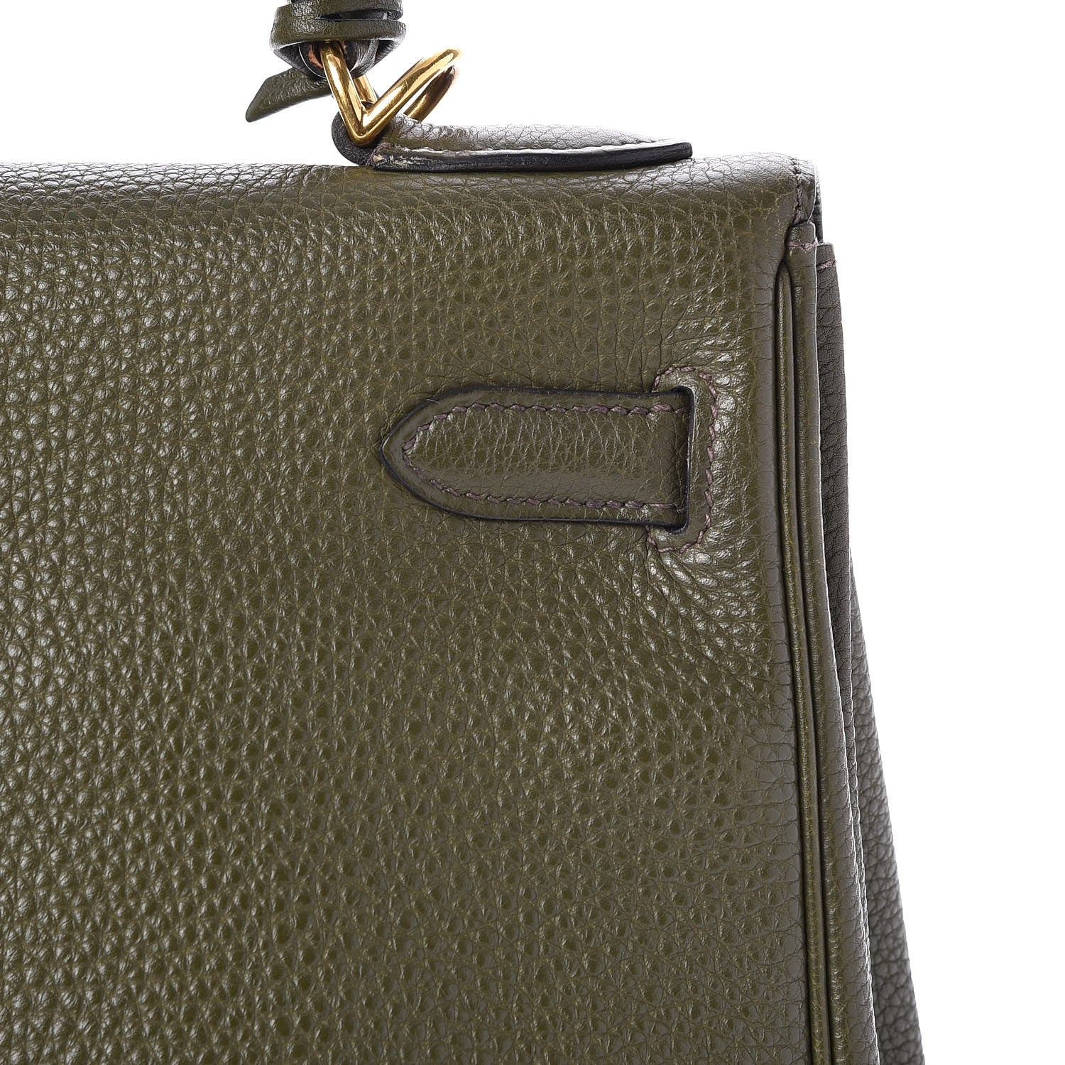 Hermes Togo Kelly Retourne 32 Vert Olive 28 of 31