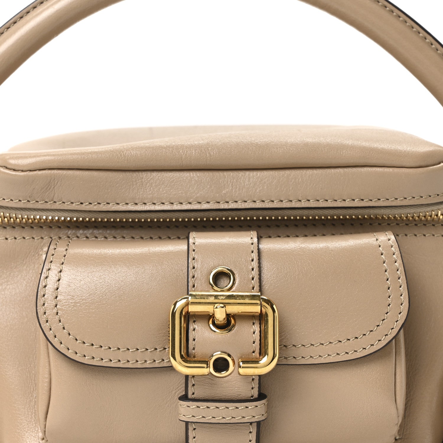 Chloe Shiny Buffalo Small Double Carry Camera Bag Mushroom 7 of 9