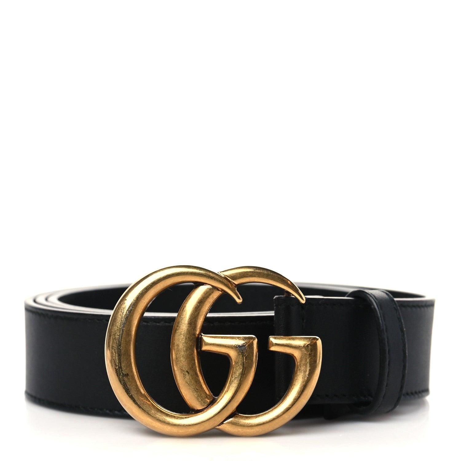 Gucci Calfskin Double G 30mm Belt 95 38 Black 1 of 6