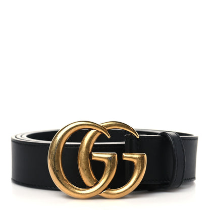 Gucci Calfskin Double G 30mm Belt 95 38 Black 1 of 6
