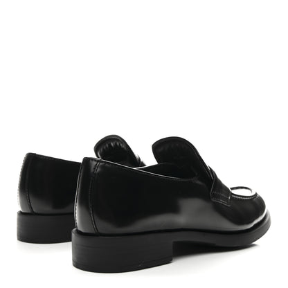 Prada Spazzolato Loafers 37.5 Black 5 of 10