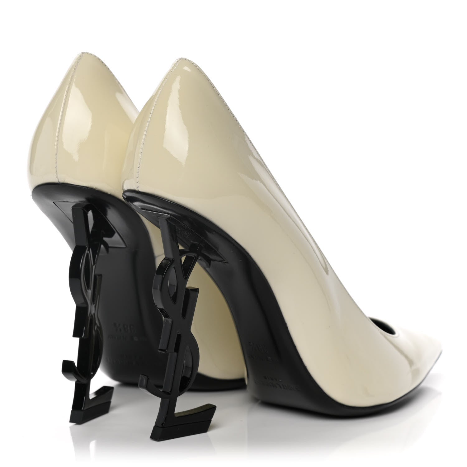 Saint Laurent Patent Opyum 110 Pumps 38.5 Neutro 4 of 11