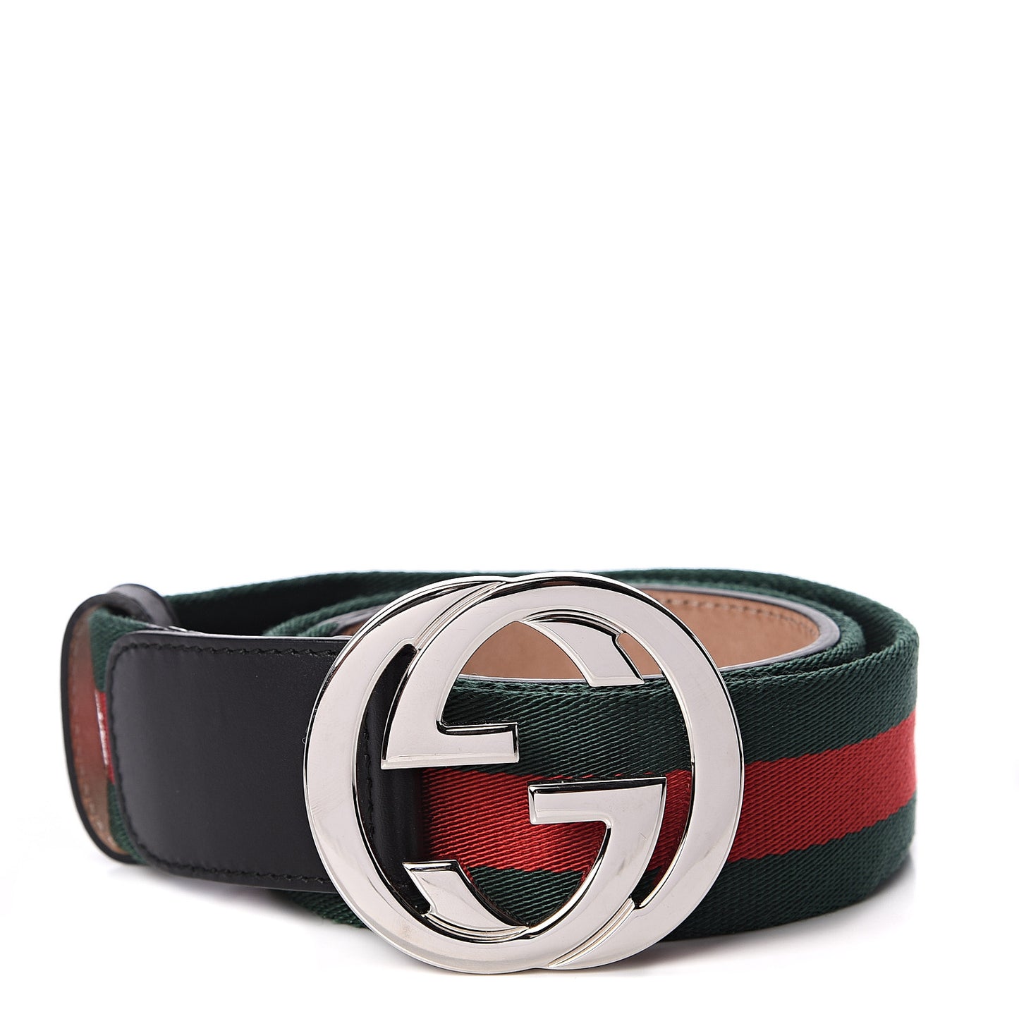 Calfskin Web Interlocking G Belt 85 34 Black