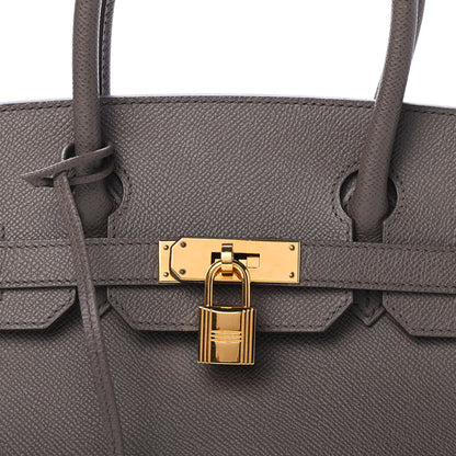 Hermes Epsom Birkin 30 Etain 8 of 10