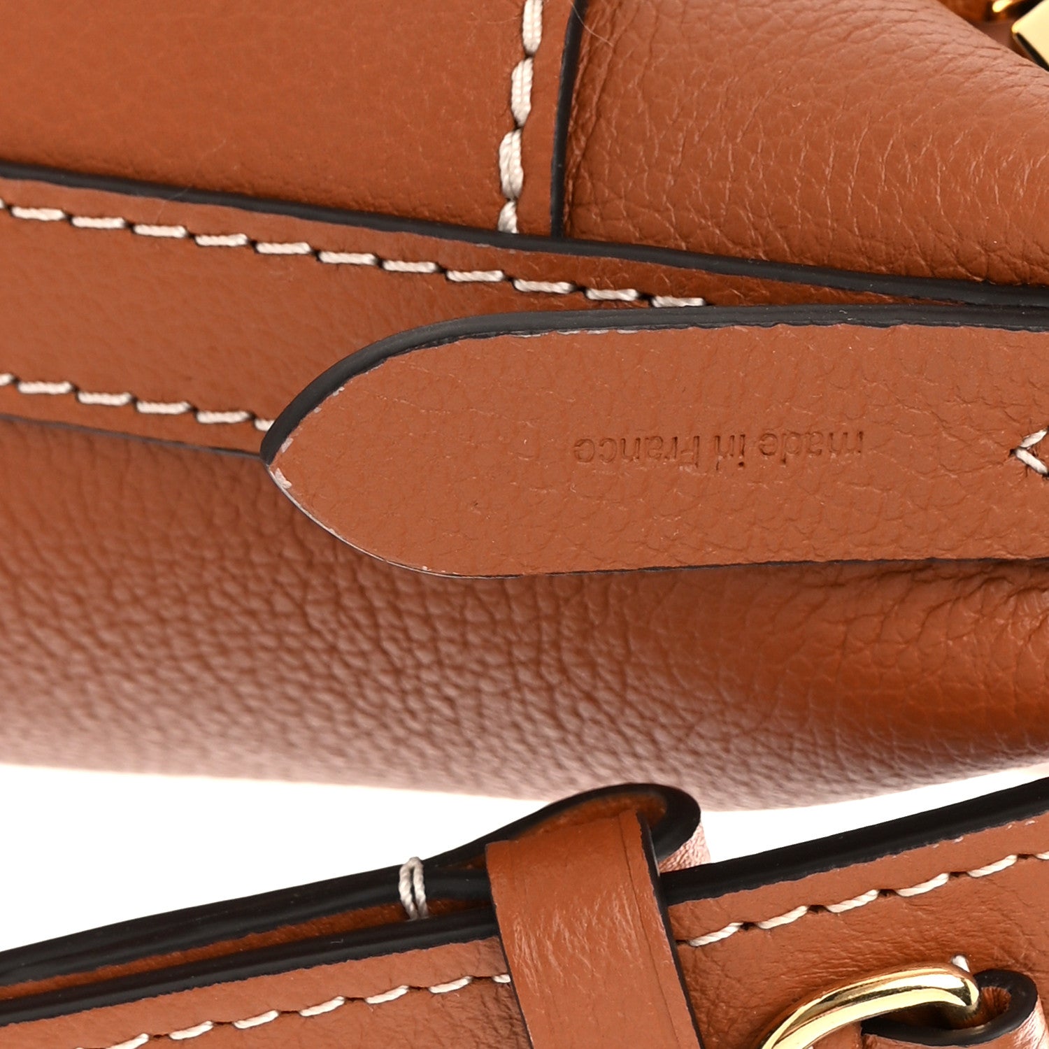 Louis Vuitton Calfskin Lock and Walk Bucket Cognac 7 of 10