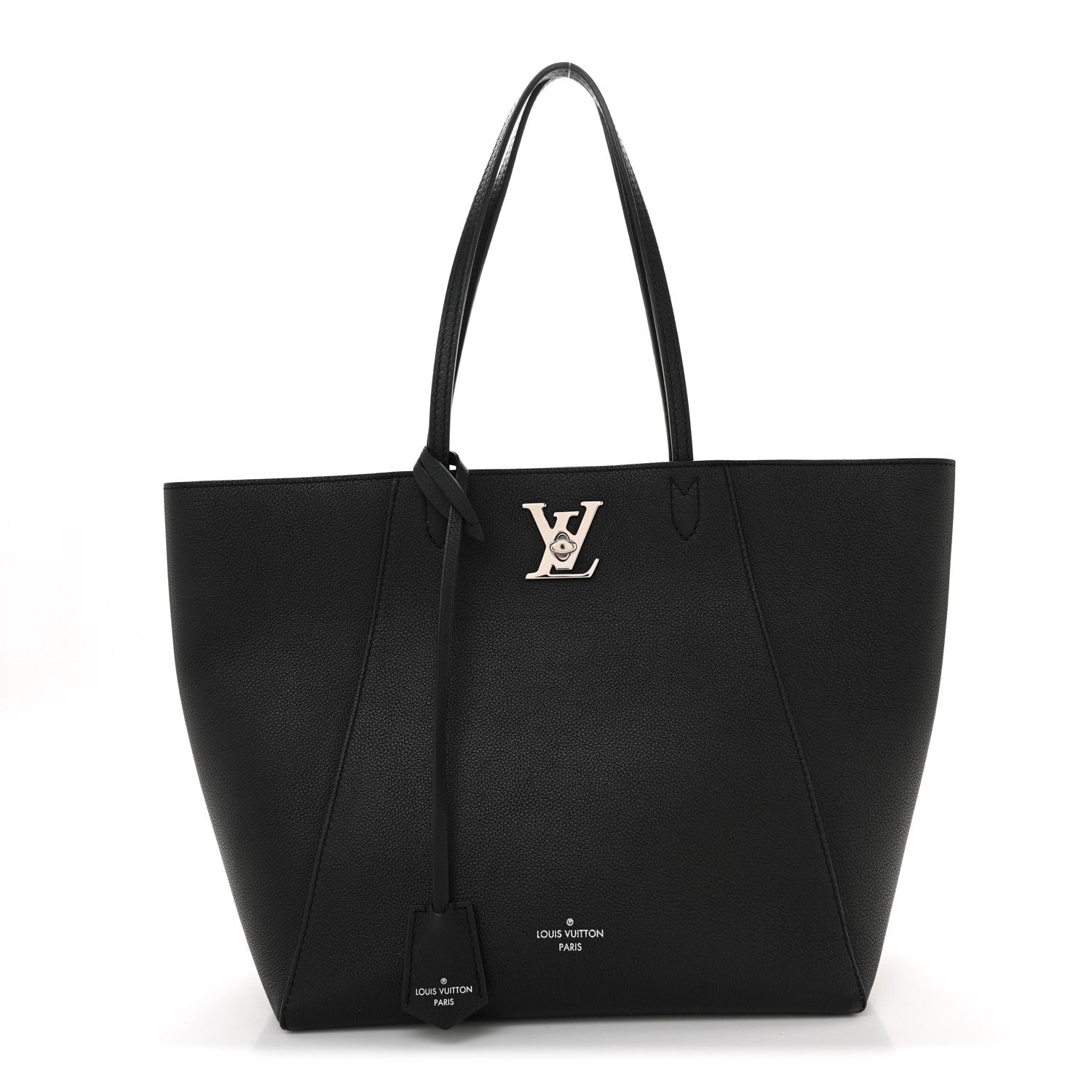 Louis Vuitton Calfskin Lockme Cabas Black 1 of 15