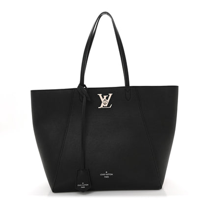 Louis Vuitton Calfskin Lockme Cabas Black 1 of 15