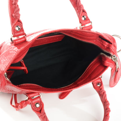 Balenciaga Agneau Giant 12 Silver Hardware Mini City Rouge Cardinal 5 of 11