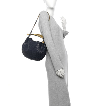 Bottega Veneta Nappa Intrecciato Sardine With Chain Bag Space 2 of 10