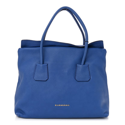 Burberry Grainy Calfskin Medium Baynard Tote Brilliant Blue 1 of 10