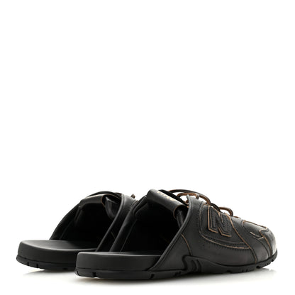 Miu Miu X NEW BALANCE Bleached Calfskin 530 SL Slip-On Sneakers Mules 36.5 Black 5 of 10