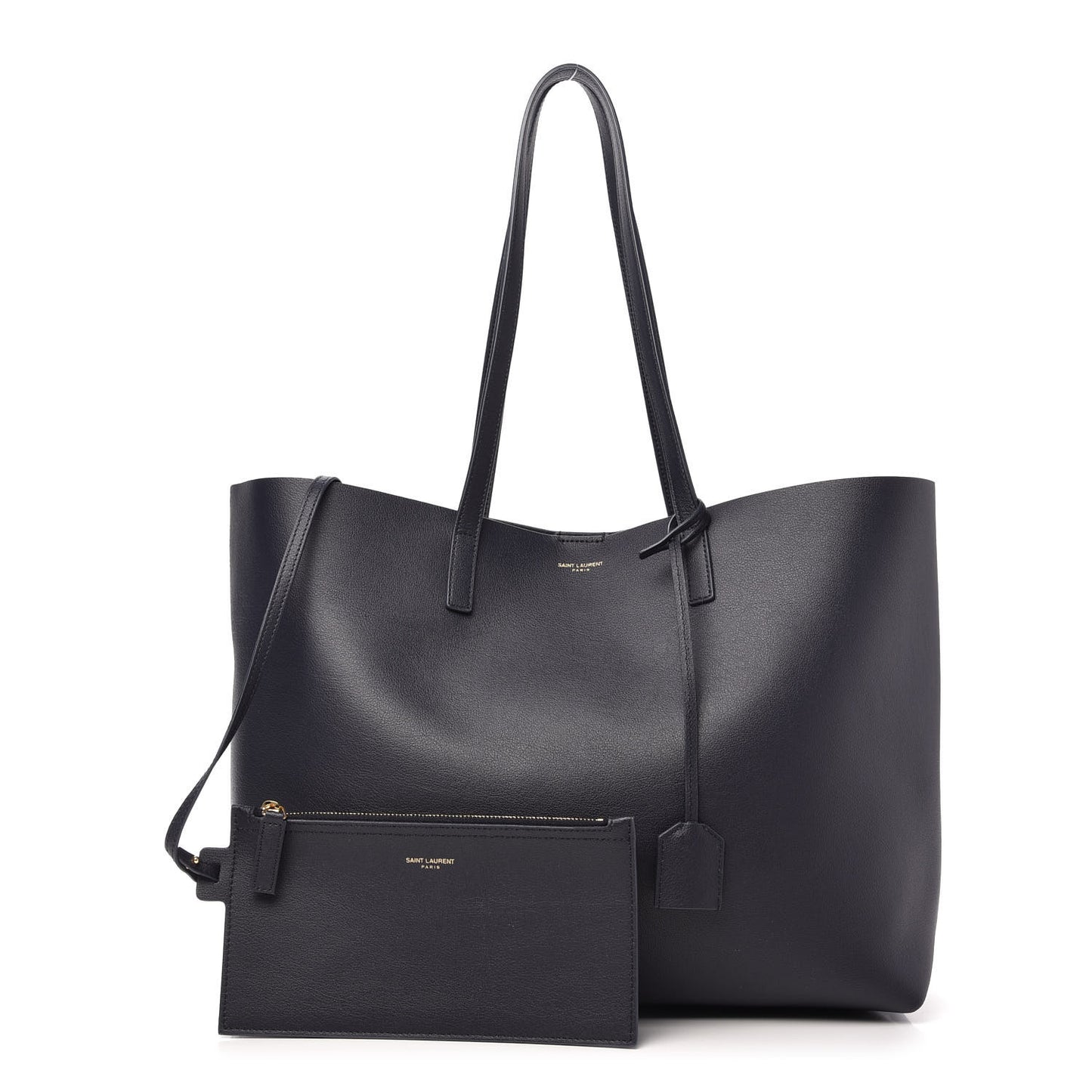 Calfskin Large Shopping Tote Deep Marine