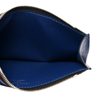 Louis Vuitton Monogram Taiga Coin Card Holder Cobalt 5 of 7