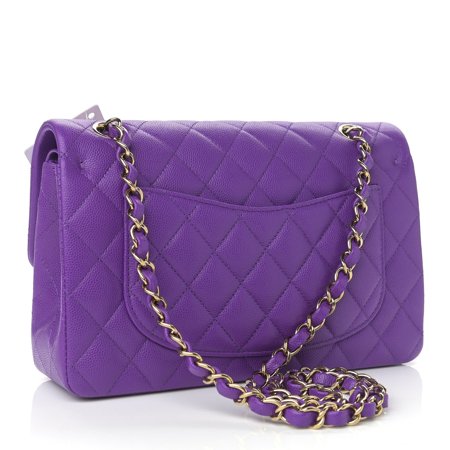 Chanel Caviar Quilted Small Double Flap Dark Purple 3 of 10
