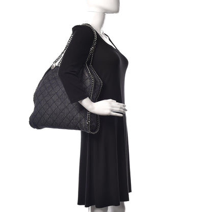 Stella McCartney Denim Quilted Small Falabella Tote 2 of 14