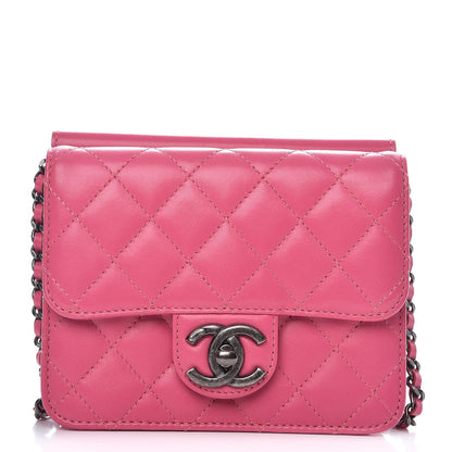 Chanel Lambskin Quilted Mini Crossing Times Flap Pink 1 of 7