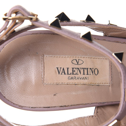 Valentino Garavani Nappa Rockstud Ankle Strap 100mm Pumps 39 Rubin Poudre 9 of 11