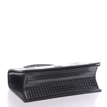 Christian Dior Metallic Patent Micro-Cannage Medium Diorama Flap Bag Onyx Black 4 of 11