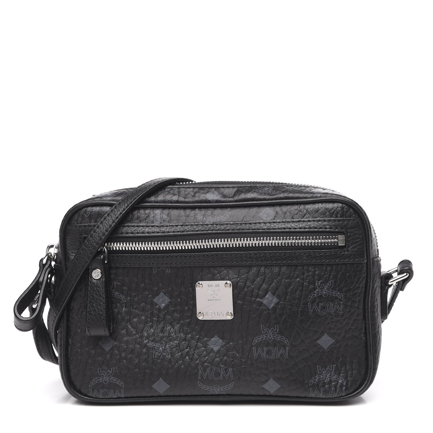 Visetos Small Heritage Line Camera Crossbody Bag Black