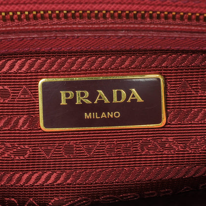 Prada Saffiano Small Galleria Double Zip Tote Peonia 6 of 16