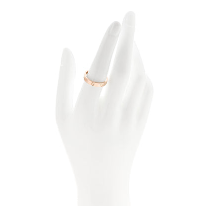 Cartier 18K Pink Gold 3.5mm LOVE Wedding Band Ring 56 7.5 2 of 5