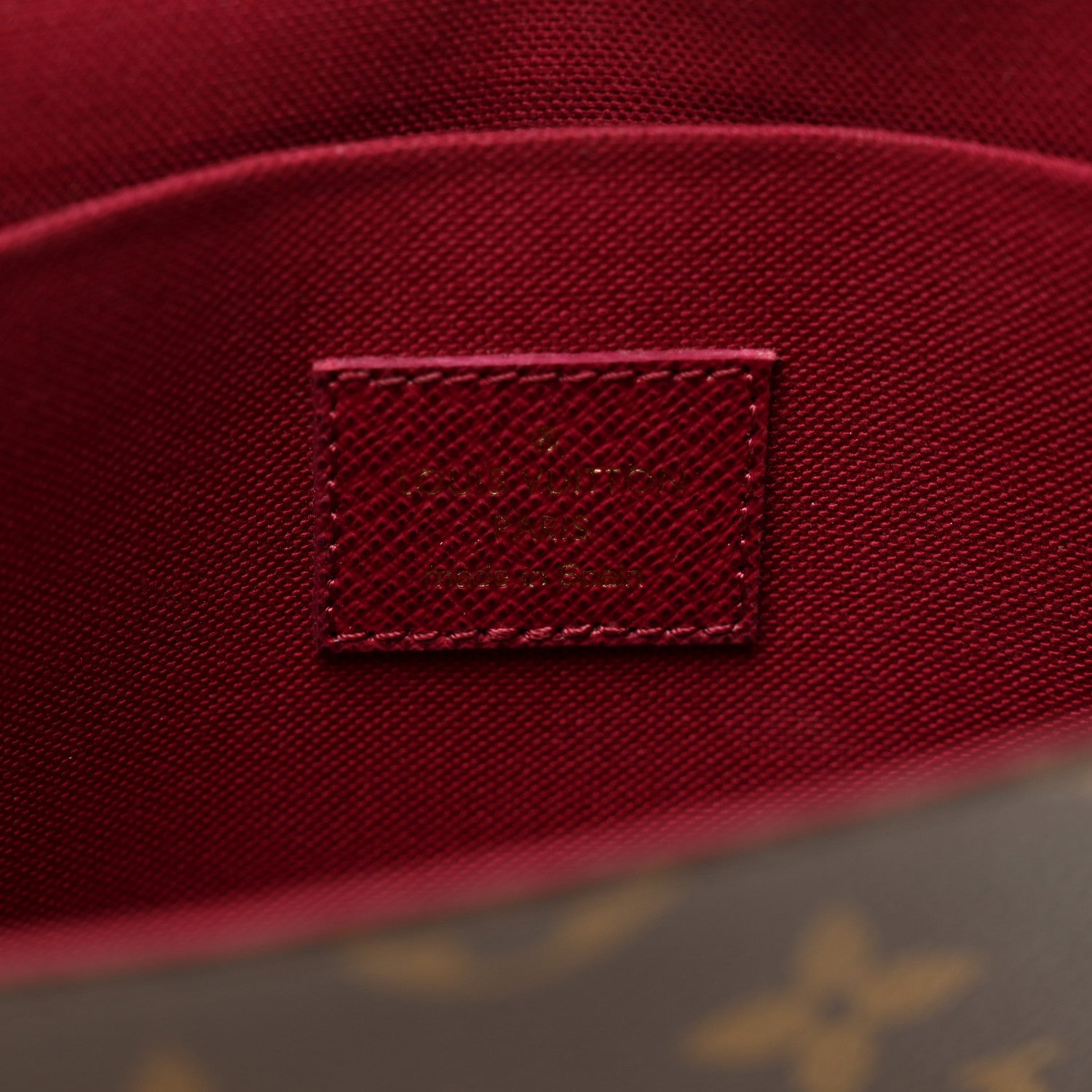 Louis Vuitton Monogram Pochette Felicie Chain Wallet Fuchsia 6 of 8