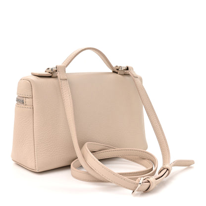 Loro Piana Grained Calfskin L19 Extra Pocket Pouch Light Travertine 2 of 11