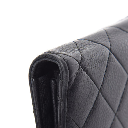 Chanel Caviar Quilted Reissue Yen Wallet Navy 10 of 11