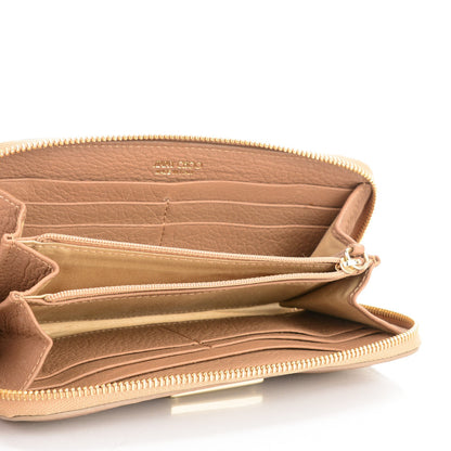 Jimmy Choo Grainy Calfskin Rush Wallet Clutch Nude 5 of 12