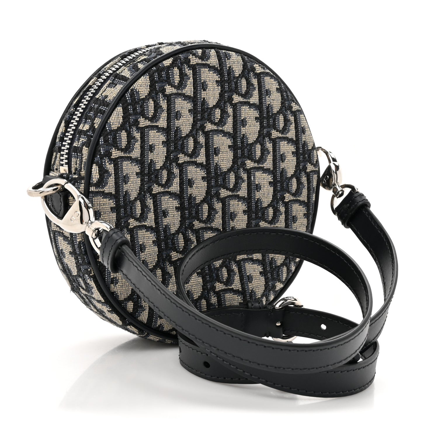 Oblique Jacquard Baby Ball Cross Body Bag Blue
