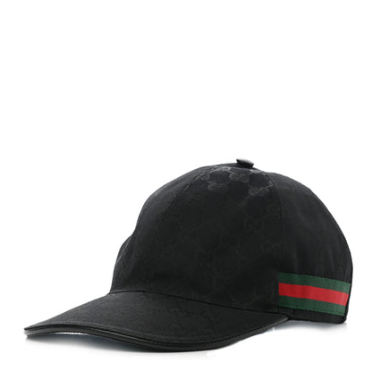 Gucci Monogram Web Baseball Hat L Black 1 of 19