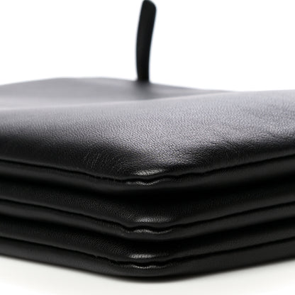 Celine Lambskin Large Trio Crossbody Bag Black 6 of 15