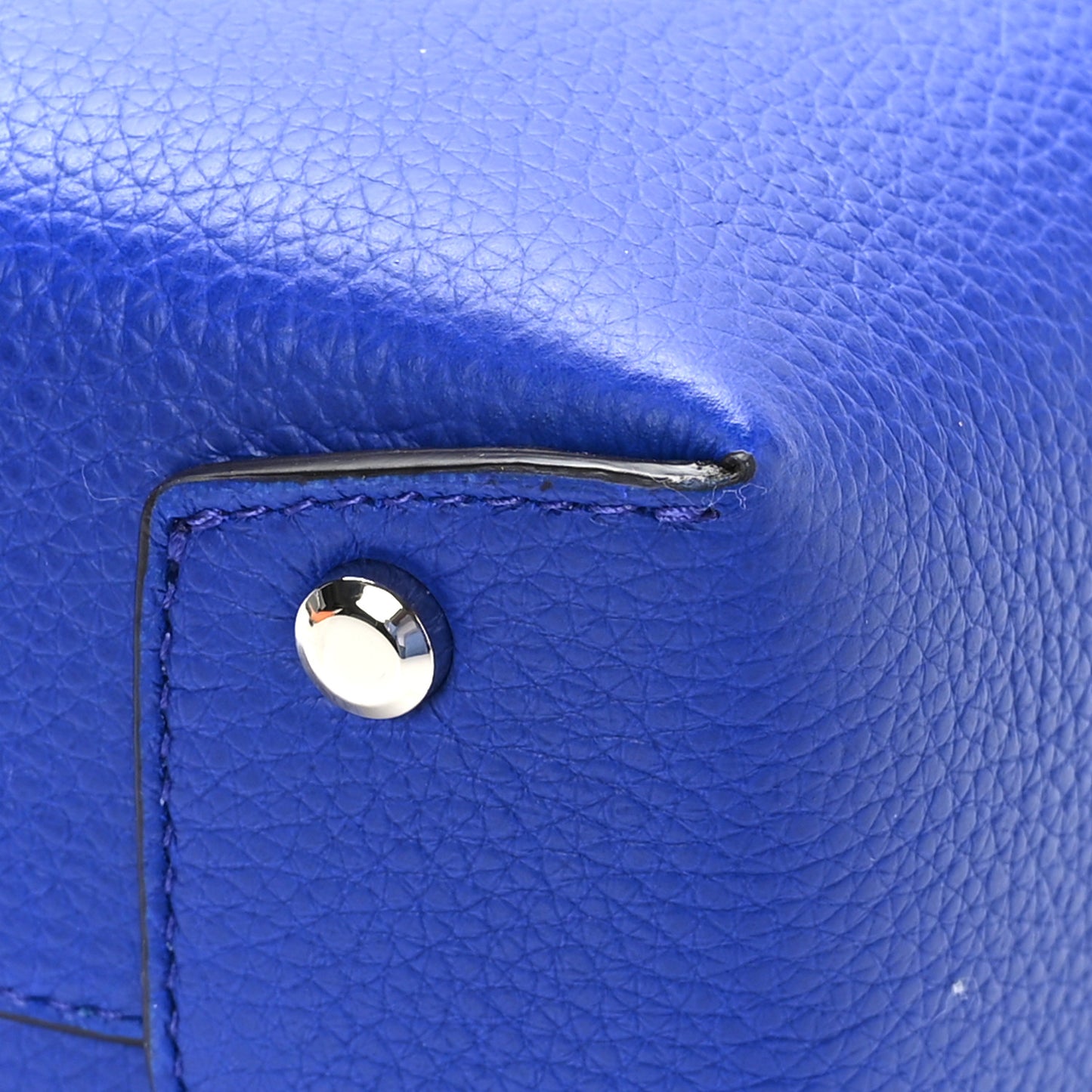 Grained Calfskin Mini Gancino Bucket Bag Bluette