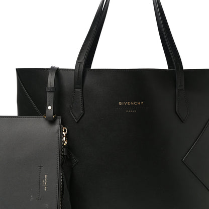 Givenchy Smooth Calfskin Wing Shopper Tote Black Red 7 of 11
